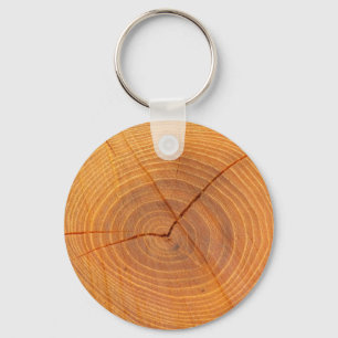 Porte-clés Arbre Acacia Arbre section anneau clé