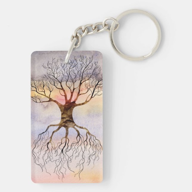 Porte-clés Arbre contre le ciel (Dos)