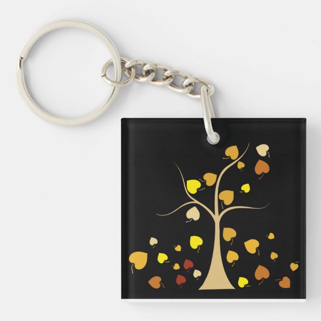 Porte-clés Arbre d'Amour (Devant)