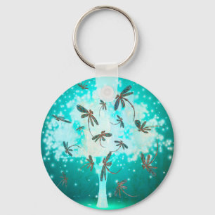 Porte-clés Arbre de lueur de libellule