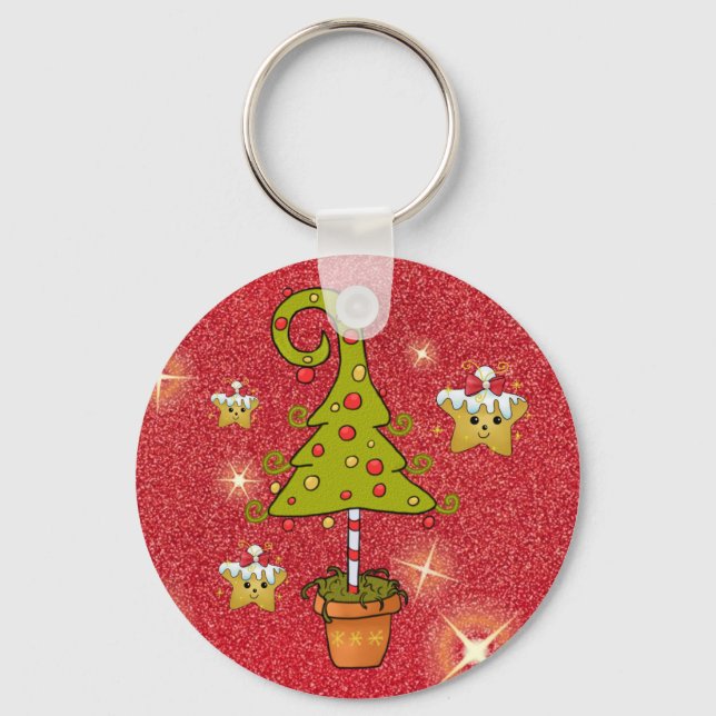 Porte-clés Arbre de Noël (Recto)