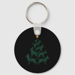 Porte-clés Arbre de Noël Berger Allemand Drôle Maman Chien Gs