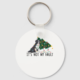 Porte-clés Arbre de Noël Ce n'est pas ma faute Bordure Collie