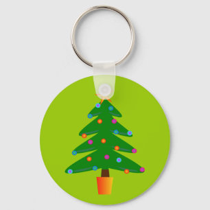 Porte-clés Arbre de Noël Festif Vert