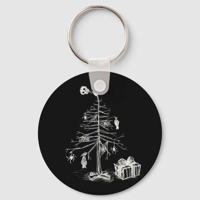 Porte-clés Arbre de Noël gothique (Recto)
