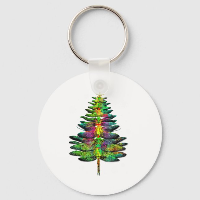 Porte-clés Arbre de Noël Libellule Noël Libellule (Recto)