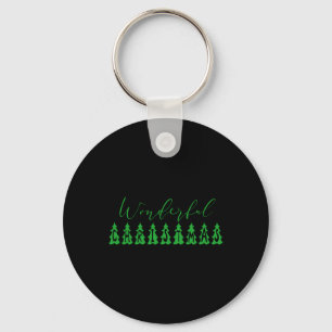 Porte-clés Arbre de Noël merveilleux Vert Tygraphie 
