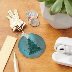 Porte-clés Arbre de Noël Moody Dark Midnight Turquoise Spla