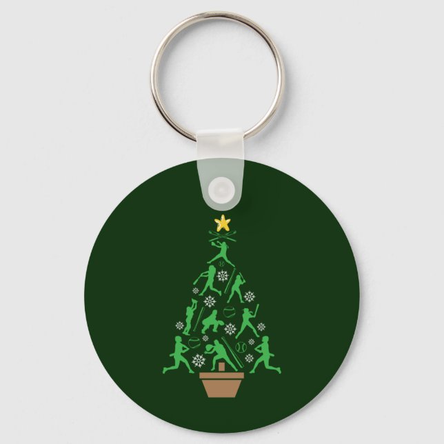 Porte-clés Arbre de Noël pour filles de filles (Recto)