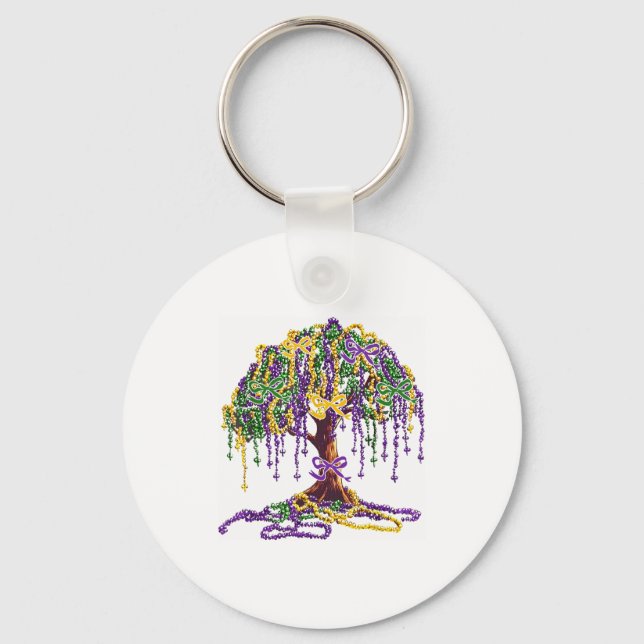Porte-clés Arbre de perles Mardi Gras Carnaval Nouvelle-Orléa (Recto)