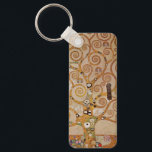 Porte-clés Arbre de vie de Gustav Klimt, Art Nouveau stylisé<br><div class="desc">Arbre de vie (1905-1911) de Gustav Klimt. L'Arbre de Vie est une peinture vintage de l'Art Nouveau représentant l'arbre de la connaissance qui remet en question l'oiseau noir de proie, symbole de la mort. Le cycle de vie normal tel que compris par Freud et Klimt. Le Stoclet Frieze est une...</div>