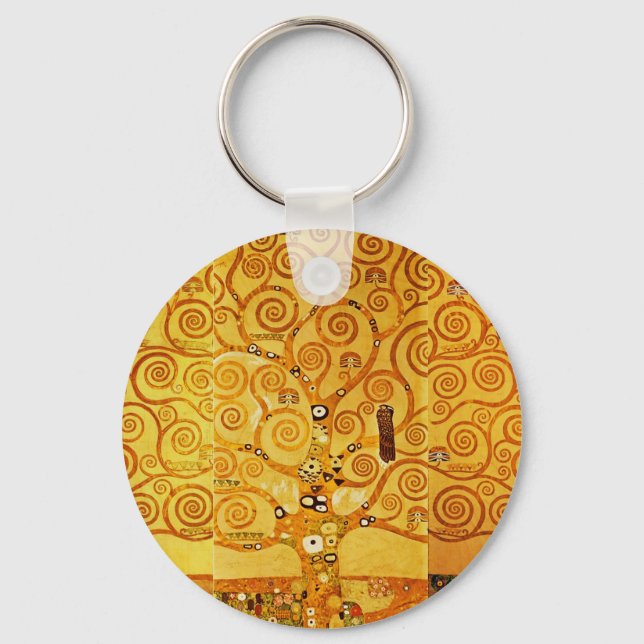 Porte-clés Arbre de vie Gustav Klimt Nouveau (Recto)