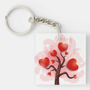 Porte-clés Arbre des coeurs