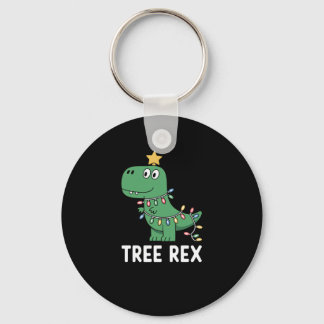 Porte-clés Arbre Drôle Rex Noël Dinosaure Vacances Jeu de Mot