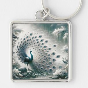 Porte-clés Arbre pluviale Peacock Imaginaire mou