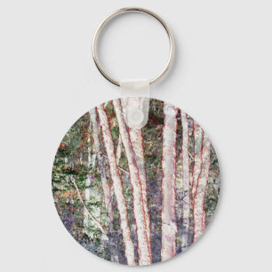 Porte-clés Arbres à bords rouges