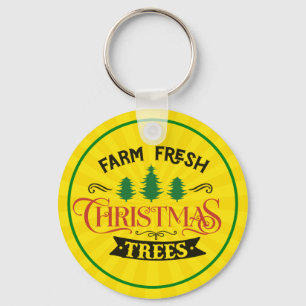 Porte-clés Arbres de Noël frais de ferme Design-54394