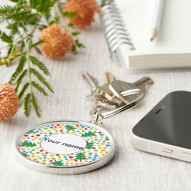 Porte-clés Arbres de Noël motif (Côté)