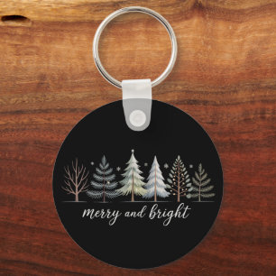 Porte-clés Arbres Joyeux et Lumineux Noël Vacances Hiver