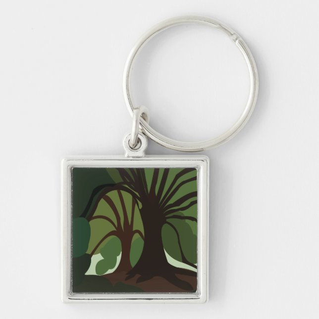 Porte-clés Arbres Nature botanique  (Devant)
