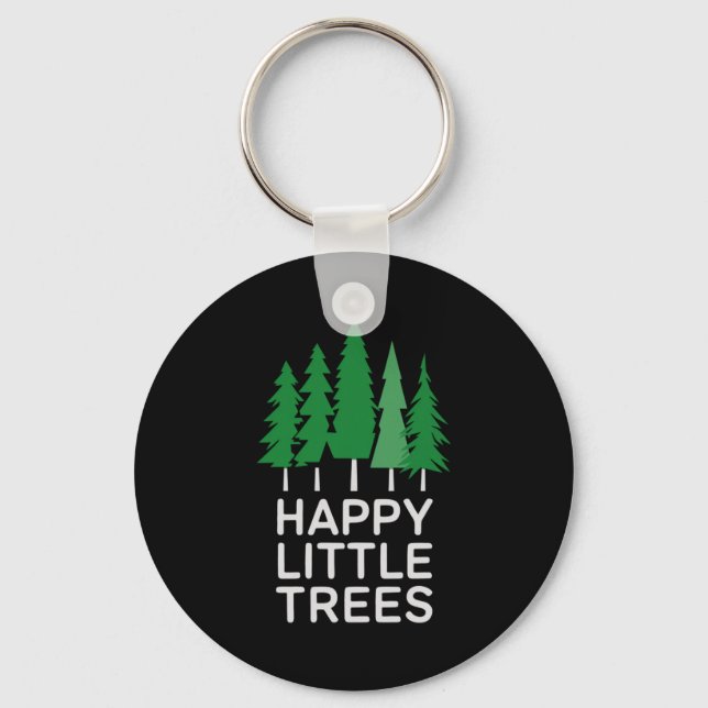 Porte-clés Arbres Petits Heureux Drôles Camng  (Recto)