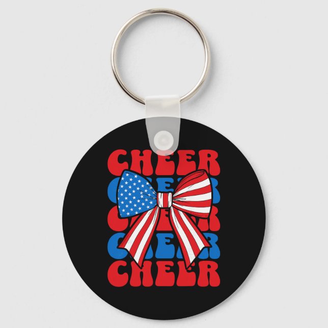Porte-clés Arc de Cheerleader Coquette Sport États-Unis Améri (Recto)