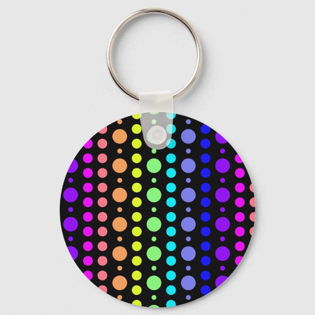 Porte-clés Arc-en-ciel de porte - clé de points (Recto)
