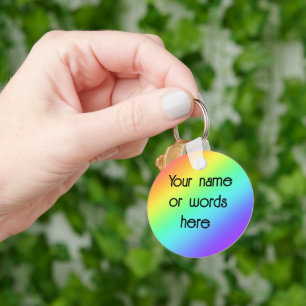 Porte-clés Arc-en-ciel personnalisé