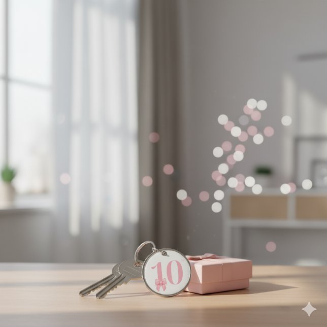 Porte-clés arc en ciel rose pour fille de 10 ans (Créateur téléchargé)