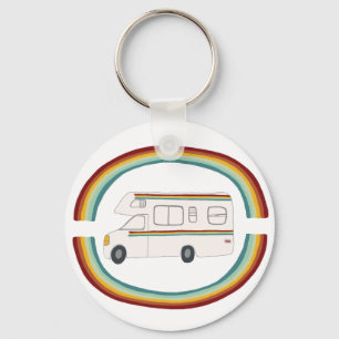 Porte-clés Arc-en-ciel rv Motorhome lunatique RVing de