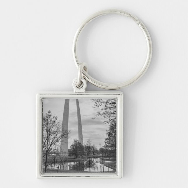 Porte-clés Arche Du Parc Niveaux De Gris (Devant)