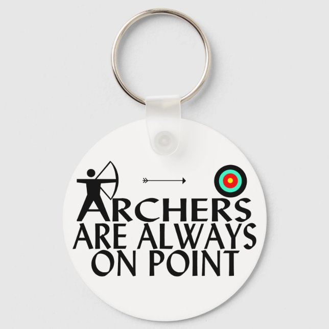 Porte-clés Archer sur le point (Recto)