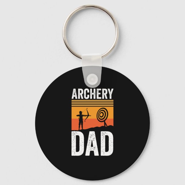 Porte-clés Archery Papa Rétro Vintage (Recto)