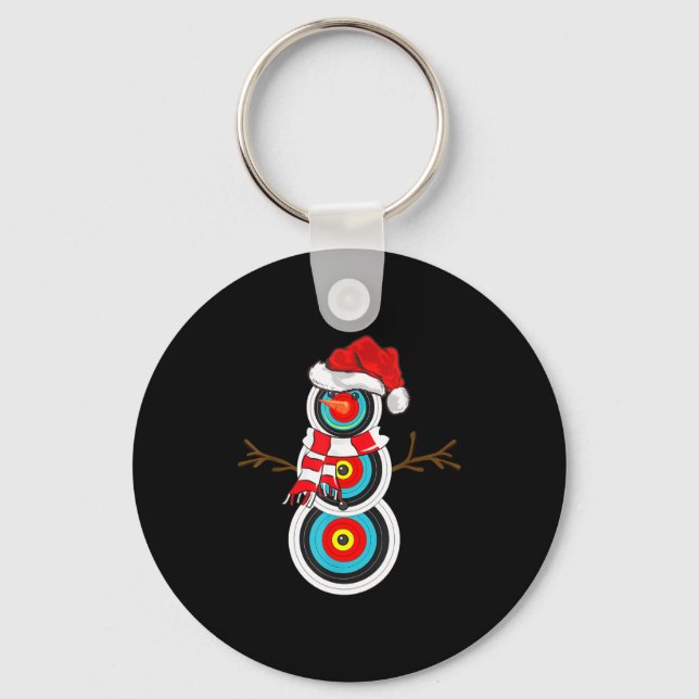 Porte-clés Archery Xmas Gift Santa Hat Snowman Archery Christ (Recto)