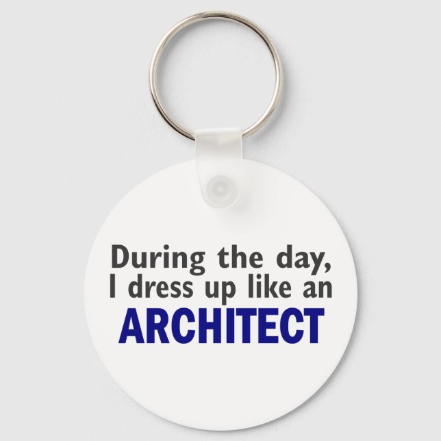 Porte-clés Architecte En Journée (Recto)