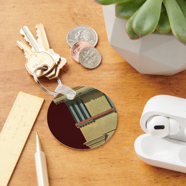 Porte-clés Architecture Classique vintage, Temple Entablature (Bureau)