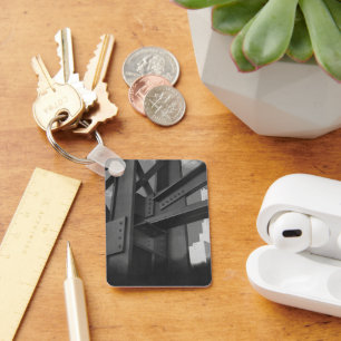 Porte-clés Architecture de gratte-ciel en construction en aci