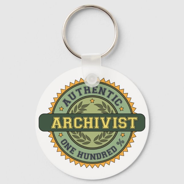 Porte-clés Archiviste authentique (Recto)
