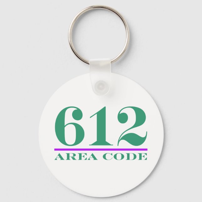 Porte-clés Area Code 612 (Recto)