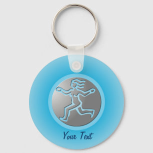 Porte-clés Argent de prime de signe d'étoile de zodiaque de