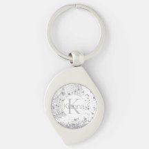 Argent Lotus Mandala Stars Parties scintillant Mon