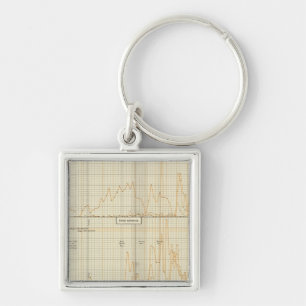 Porte-clés Argent, or, petites pièces de monnaie