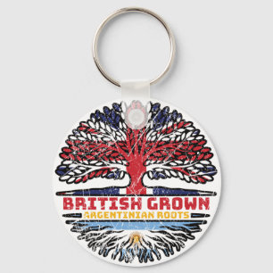 Porte-clés Argentina Argentine Uk United Kingdom British Flag