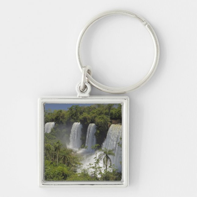 Porte-clés Argentine, les chutes d'Iguacu au soleil. (Devant)