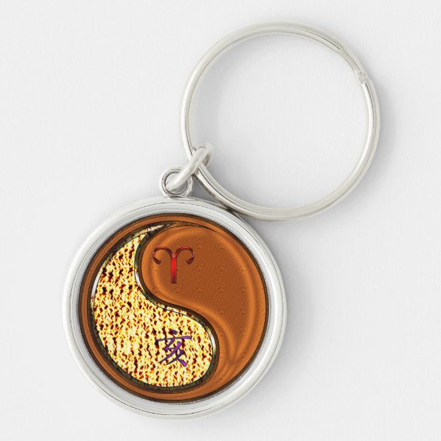 Porte-clés Aries et Bois (Devant)