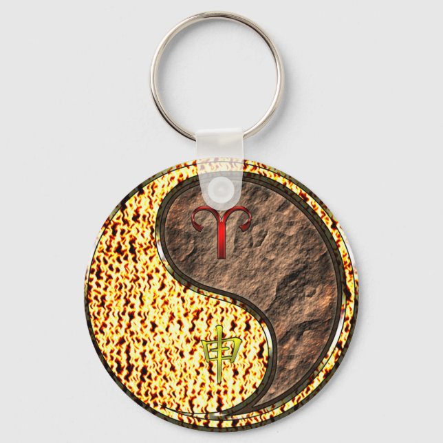 Porte-clés Aries et singe de la Terre (Recto)