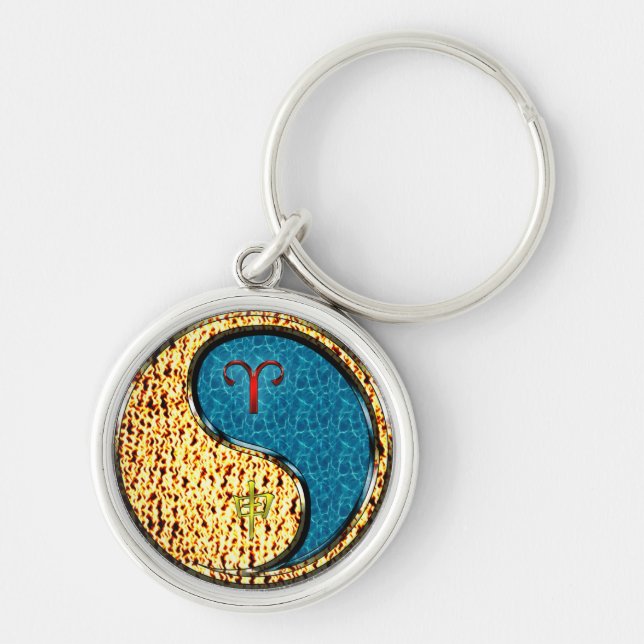 Porte-clés Aries et singe de l'eau (Devant)