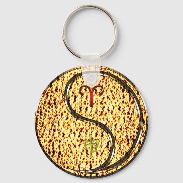 Porte-clés Aries et singe du feu (Recto)