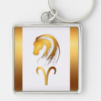 Porte-clés Aries Horse Astrologie chinoise et occidentale