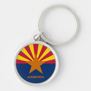 Porte-clés Arizona Drapeau & Arizona État États-Unis fans de